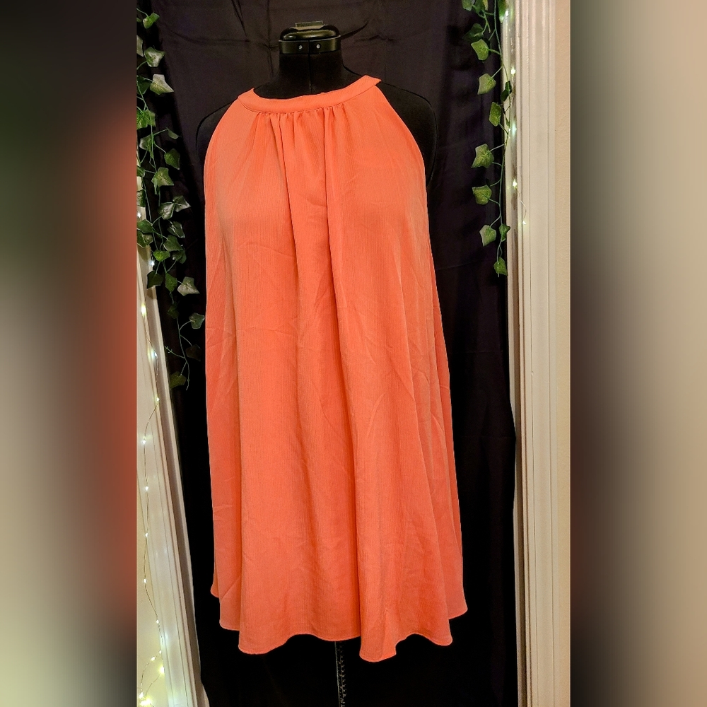 A-line Peach Dress